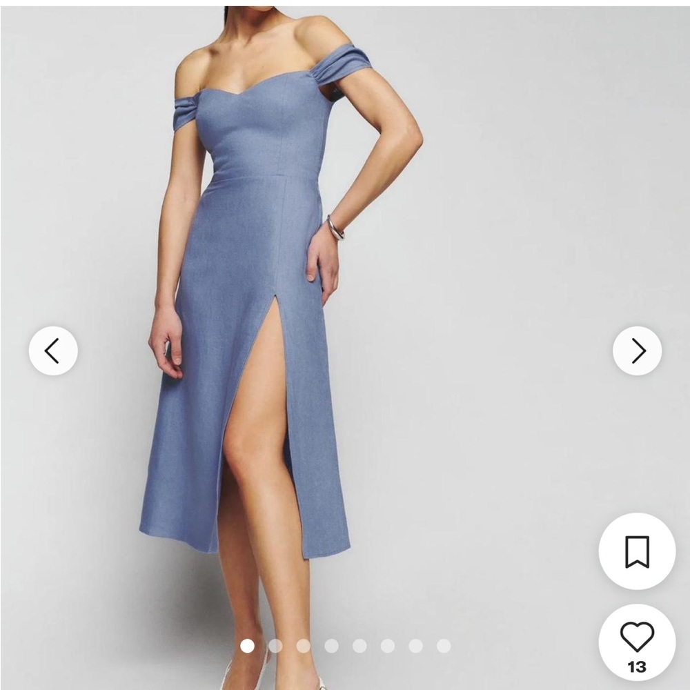 Reformation Bridgton Linen Dress